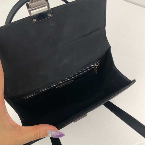 Calvin Klein black silver mini handbag - Picture 5 of 7